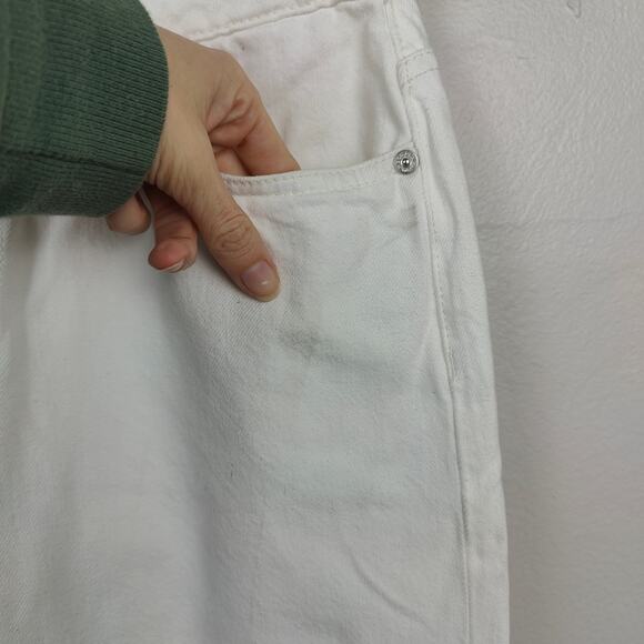 Tom Wood W Straight Jeans Womens 27x30 Vintage White Denim Relaxed Fit - Picture 3 of 8